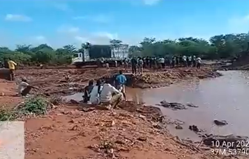 A screengrab image of the Nairobi-Garissa highway.
